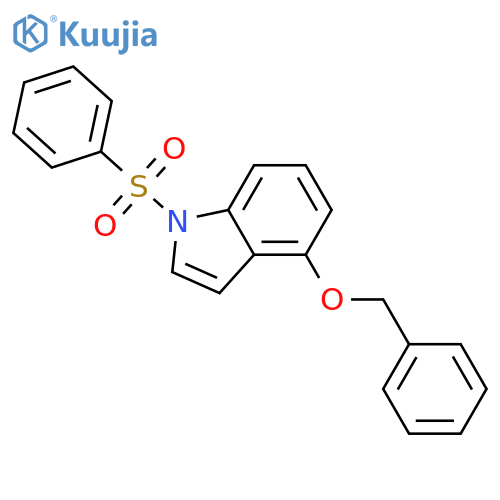 4-(Benzyloxy)-1-(phenylsulfonyl)-1H-indole structure