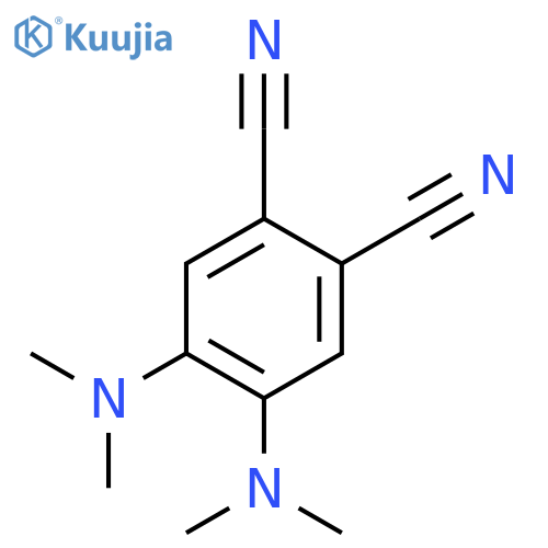 1,2-Benzenedicarbonitrile, 4,5-bis(dimethylamino)- structure
