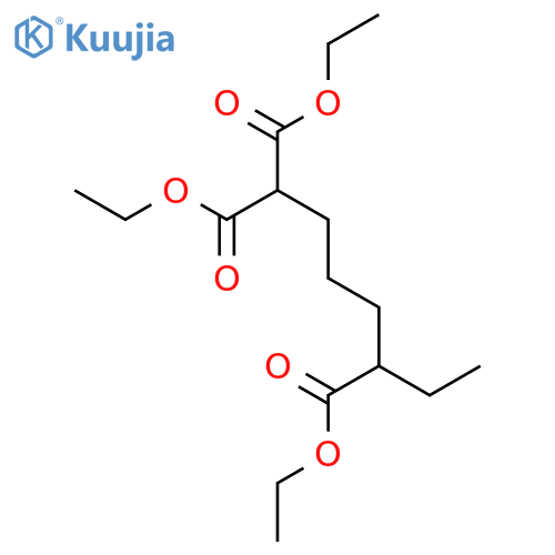 1,1,5-Heptanetricarboxylic acid, triethyl ester structure