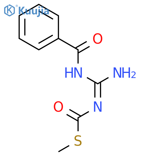 S-methyl [amino(benzoylamino)methylidene]carbamothioate structure