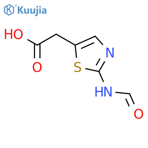 5-THIAZOLEACETIC ACID, 2-(FORMYLAMINO)- structure
