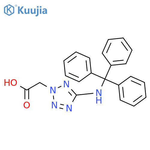 2H-TETRAZOLE-2-ACETIC ACID, 5-[(TRIPHENYLMETHYL)AMINO]- structure