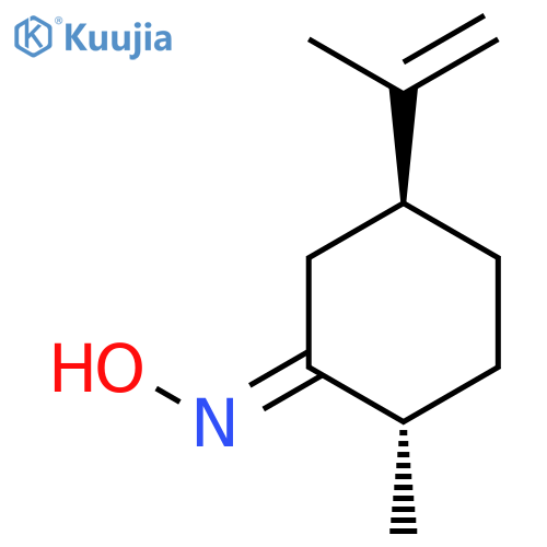Cyclohexanone, 2-methyl-5-(1-methylethenyl)-, oxime, trans-(+)- structure