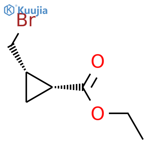 Cyclopropanecarboxylic acid, 2-(bromomethyl)-, ethyl ester, cis- structure