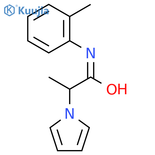 1H-Pyrrole-1-acetamide,a-methyl-N-(2-methylphenyl)- structure