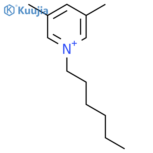 PYRIDINIUM, 1-HEXYL-3,5-DIMETHYL- structure