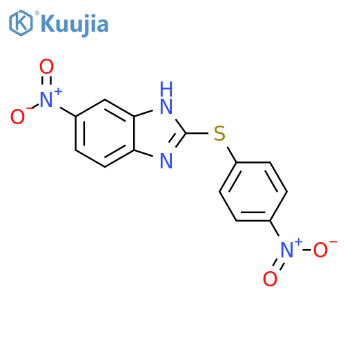1H-Benzimidazole, 5-nitro-2-[(4-nitrophenyl)thio]- structure