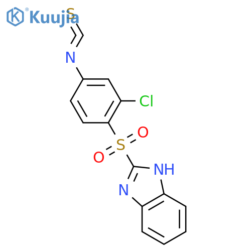 1H-Benzimidazole, 2-[(2-chloro-4-isothiocyanatophenyl)sulfonyl]- structure
