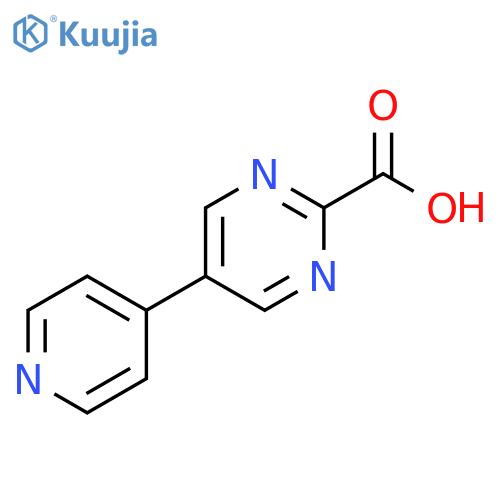 5-Pyridin-4-ylpyrimidine-2-carboxylic acid structure