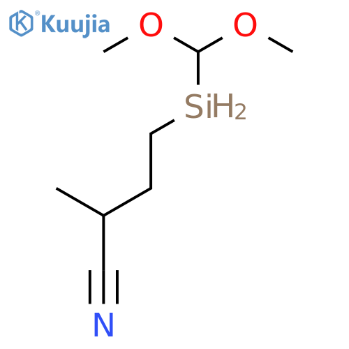 Butanenitrile,4-(dimethoxymethylsilyl)-2-methyl- structure