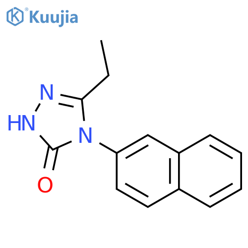 3H-1,2,4-Triazol-3-one, 5-ethyl-2,4-dihydro-4-(2-naphthalenyl)- structure