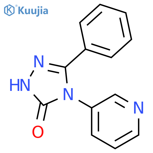 3H-1,2,4-Triazol-3-one, 2,4-dihydro-5-phenyl-4-(3-pyridinyl)- structure