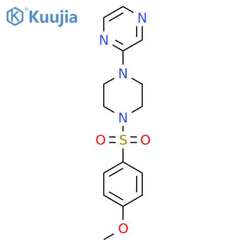 2-4-(4-methoxybenzenesulfonyl)piperazin-1-ylpyrazine structure