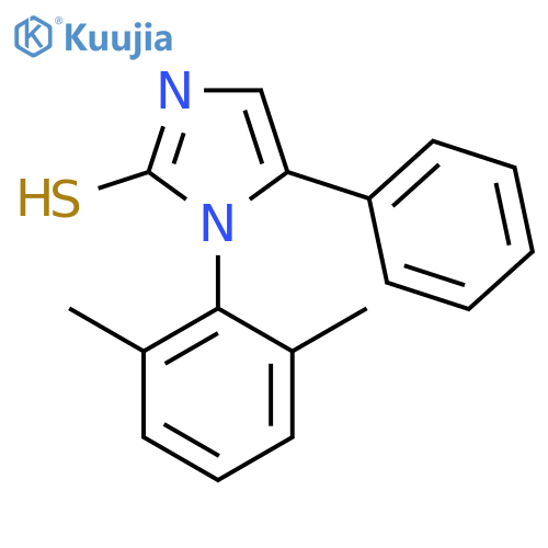 1-(2,6-dimethylphenyl)-5-phenyl-1H-imidazole-2-thiol structure