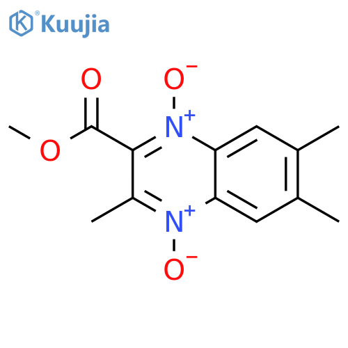 2-QUINOXALINECARBOXYLIC ACID, 3,6,7-TRIMETHYL-, METHYL ESTER, 1,4-DIOXIDE structure