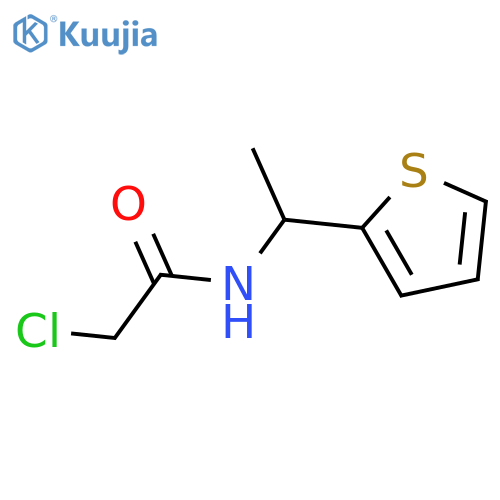 2-chloro-N-1-(thiophen-2-yl)ethylacetamide structure