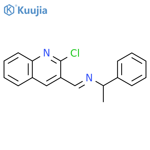 [(2-chloroquinolin-3-yl)methylidene](1-phenylethyl )amine structure