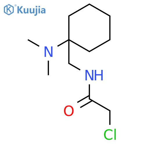 2-chloro-N-{1-(dimethylamino)cyclohexylmethyl}acetamide structure