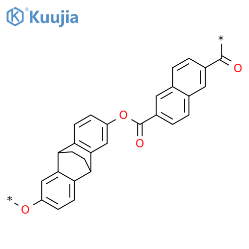 Poly[oxy(9,10-dihydro-9,10-ethanoanthracene-2,6-diyl)oxycarbonyl-2,6-naphthalenediylcarbonyl] structure