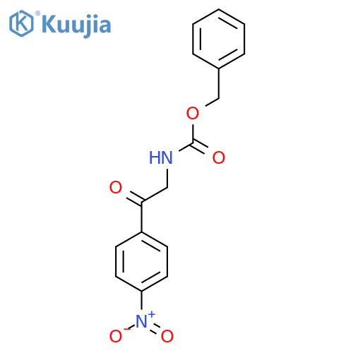 benzyl N-2-(4-nitrophenyl)-2-oxoethylcarbamate structure