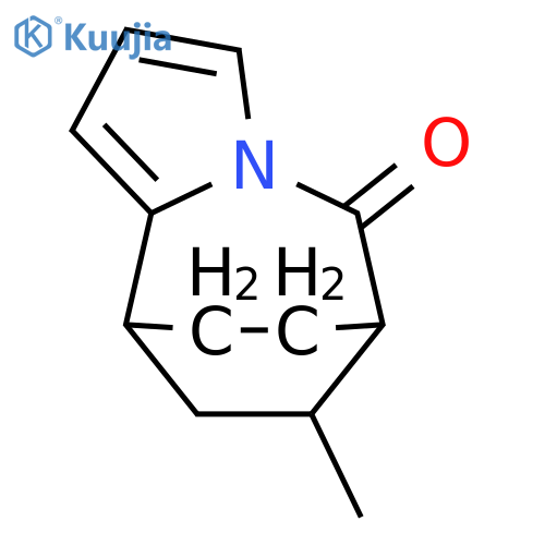 6,7,8,9-tetrahydro-7-methyl-6,9-Ethano-5H-pyrrolo[1,2-a]azepin-5-one structure