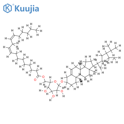 3-O-(6'-O-linoleoyl-beta-D-glucosyl)-beta-sitosterol structure