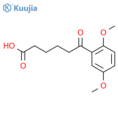 6-(2,5-Dimethoxyphenyl)-6-oxohexanoic acid structure
