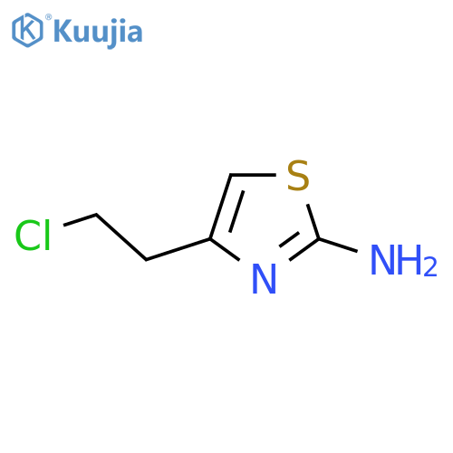 4-(2-chloroethyl)-1,3-thiazol-2-amine structure