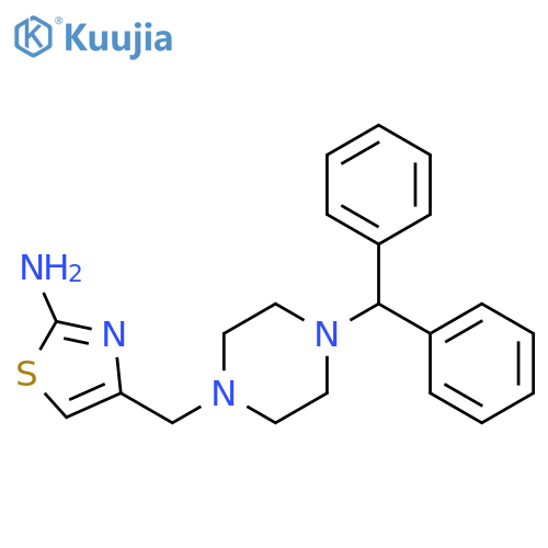 2-THIAZOLAMINE, 4-[[4-(DIPHENYLMETHYL)-1-PIPERAZINYL]METHYL]- structure