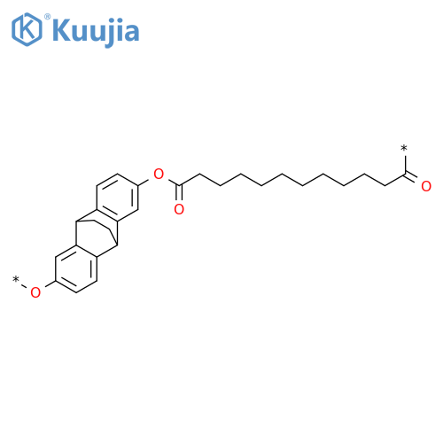 Poly[oxy(9,10-dihydro-9,10-ethanoanthracene-2,6-diyl)oxy(1,12-dioxo-1,12-dodecanediyl)] structure