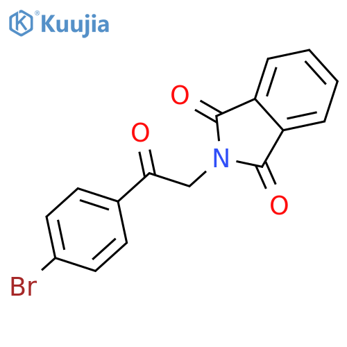 1H-Isoindole-1,3(2H)-dione,2-[2-(4-bromophenyl)-2-oxoethyl]- structure