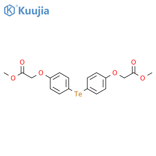 ACETIC ACID, 2,2'-[TELLUROBIS(4,1-PHENYLENEOXY)]BIS-, DIMETHYL ESTER structure