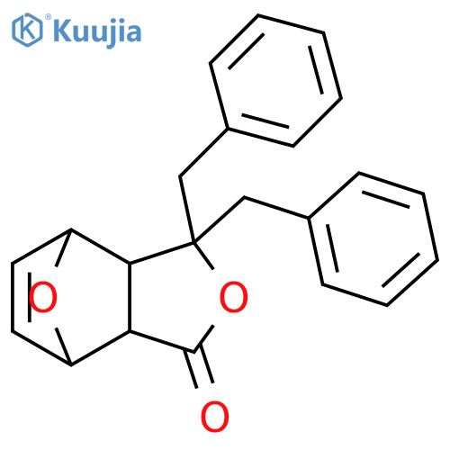 4,7-Epoxyisobenzofuran-1(3H)-one,3a,4,7,7a-tetrahydro-3,3-bis(phenylmethyl)- structure