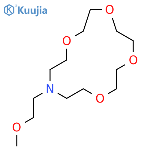 1,4,7,10-Tetraoxa-13-azacyclopentadecane, 13-(2-methoxyethyl)- structure