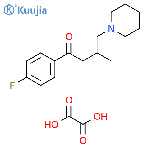 1-Butanone, 1-(4-fluorophenyl)-3-methyl-4-(1-piperidinyl)-, ethanedioate (1:1) structure