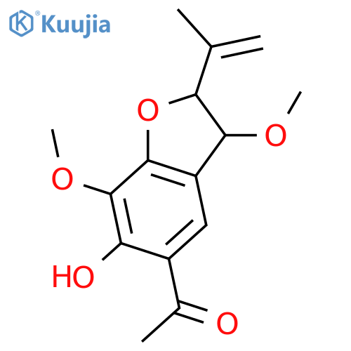 5-Acetyl-2,3-dihydro-3,6,7-trihydroxy-2-isopropenylbenzofuran; (2R*,3S*)-form, 3,7-Di-Me ether structure