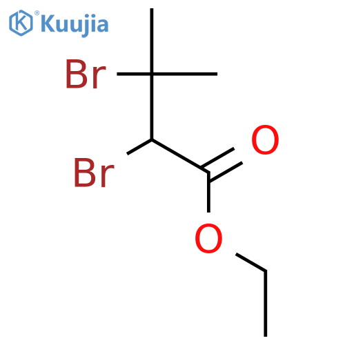 Ethyl 2,3-dibromo-3-methylbutanoate structure