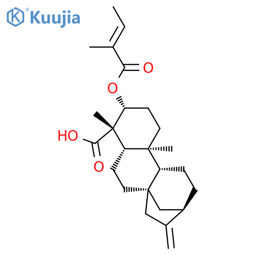 ent-3β-Tigloyloxykaur-16-en-19-oic acid structure