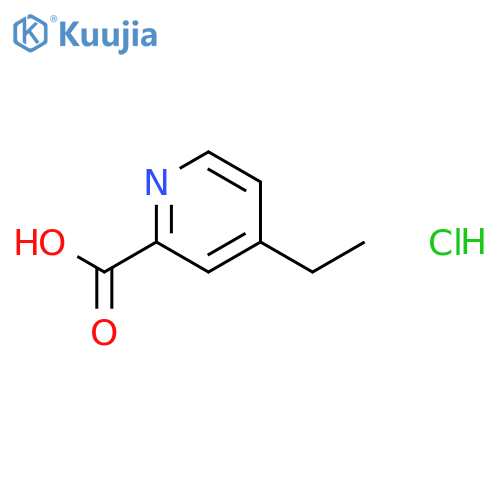 4-ethylpyridine-2-carboxylic acid hydrochloride structure
