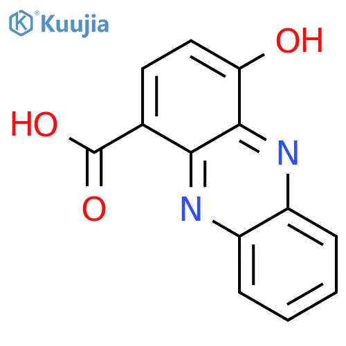 4-Hydroxy-1-phenazinecarboxylic acid structure