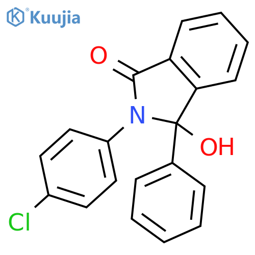 1H-ISOINDOL-1-ONE, 2-(4-CHLOROPHENYL)-2,3-DIHYDRO-3-HYDROXY-3-PHENYL- structure