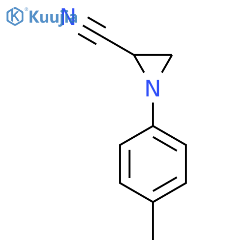 2-Aziridinecarbonitrile, 1-(4-methylphenyl)- structure