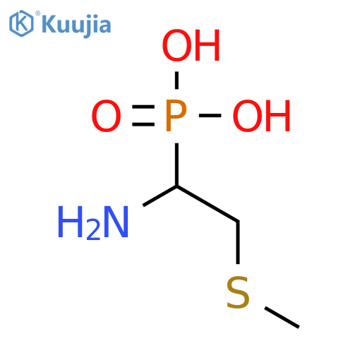PHOSPHONIC ACID, [1-AMINO-2-(METHYLTHIO)ETHYL]- structure