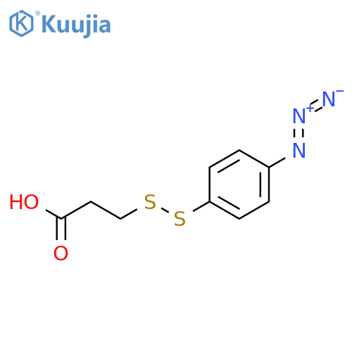 Propanoic acid, 3-[(4-azidophenyl)dithio]- structure