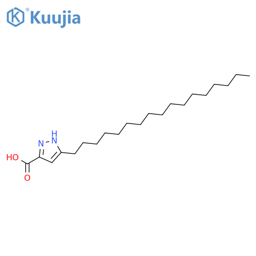 1H-Pyrazole-3-carboxylic acid, 5-heptadecyl- structure