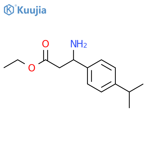 Ethyl 3-amino-3-[4-(propan-2-yl)phenyl]propanoate structure