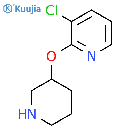 3-Chloro-2-(piperidin-3-yloxy)pyridine structure