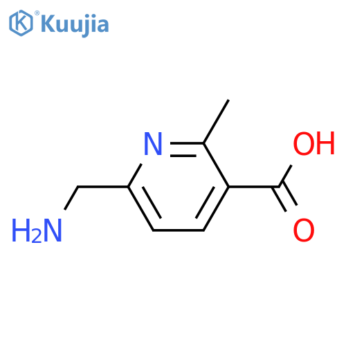 6-(aminomethyl)-2-methylpyridine-3-carboxylic acid structure