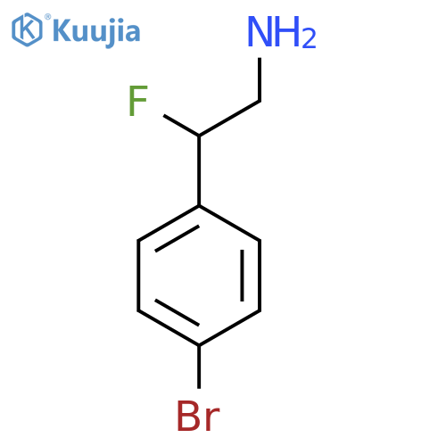 2-(4-bromophenyl)-2-fluoroethan-1-amine structure