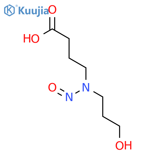Butanoic acid, 4-[(3-hydroxypropyl)nitrosoamino]- structure